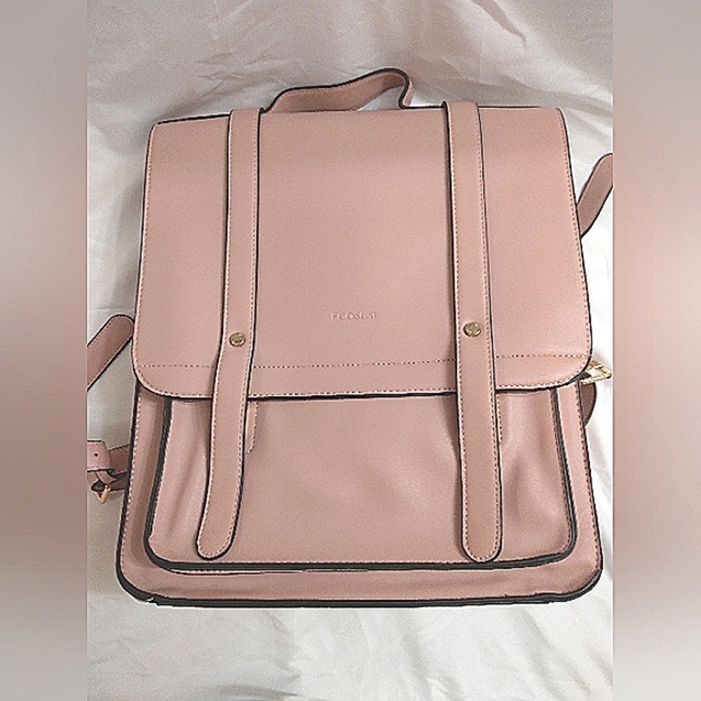 Ecosusi Women's Laptop Backpack Briefcase Pink Blossom